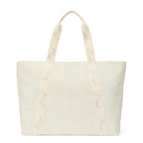 VS PINK BLACK FRIDAY 2025 LIMITED EDITION WINTER WHITE BLING TOTE BAG - Picture 2 of 12